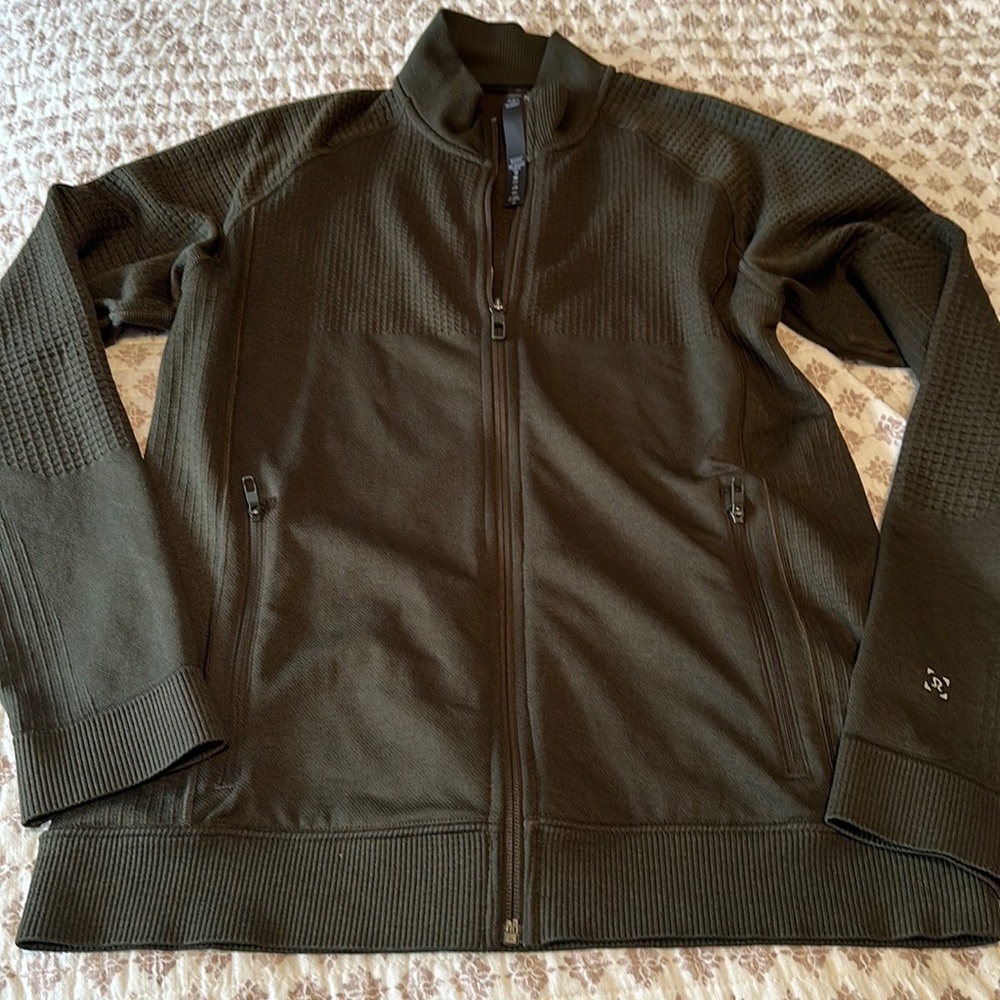 Lululemon men’s sz M track jacket olive NWOT